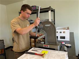 Intern working at Arctic Manufacturing Intern working at Arctic Manufacturing